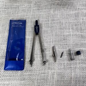 Staedtler 559‎ 11 WP Arco Compass Set Drafting Tool w/ Case Lead Holder Italy
